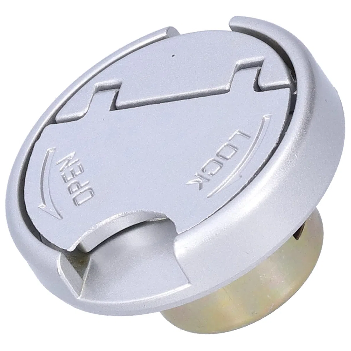 Fydun Tapa de Bloqueo del Tanque de Gasolina con Llaves Piezas de Acero Inoxidable Tapa del Tanque de Gasolina Universal para Motocicleta Scooter