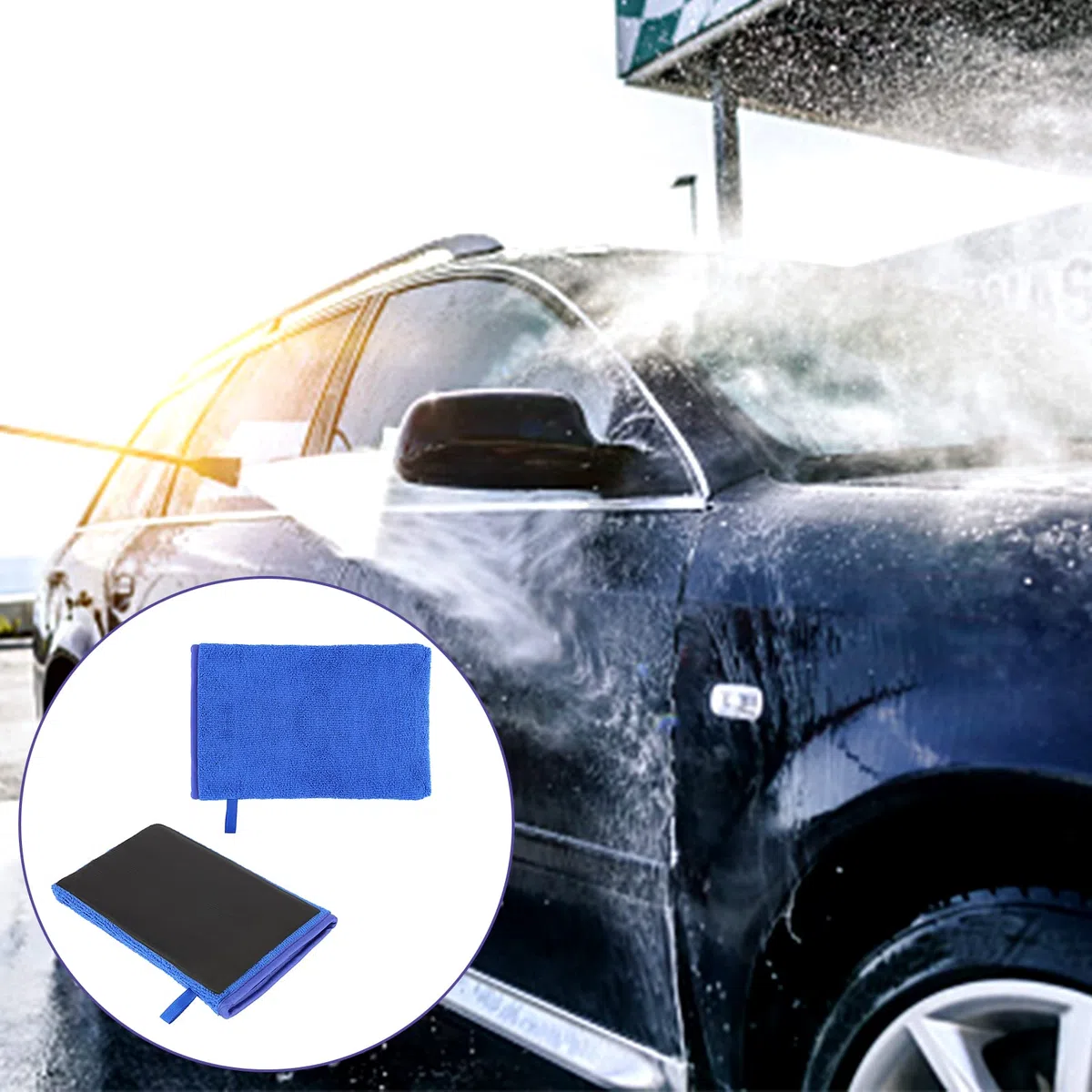 Savita 2 Piezas Guante de Lavado Arcilla, Manoplas de Arcilla para el Cuidado Automático para Detalles de Automóviles Manoplas de Preparación de Superficies sin Arañazos