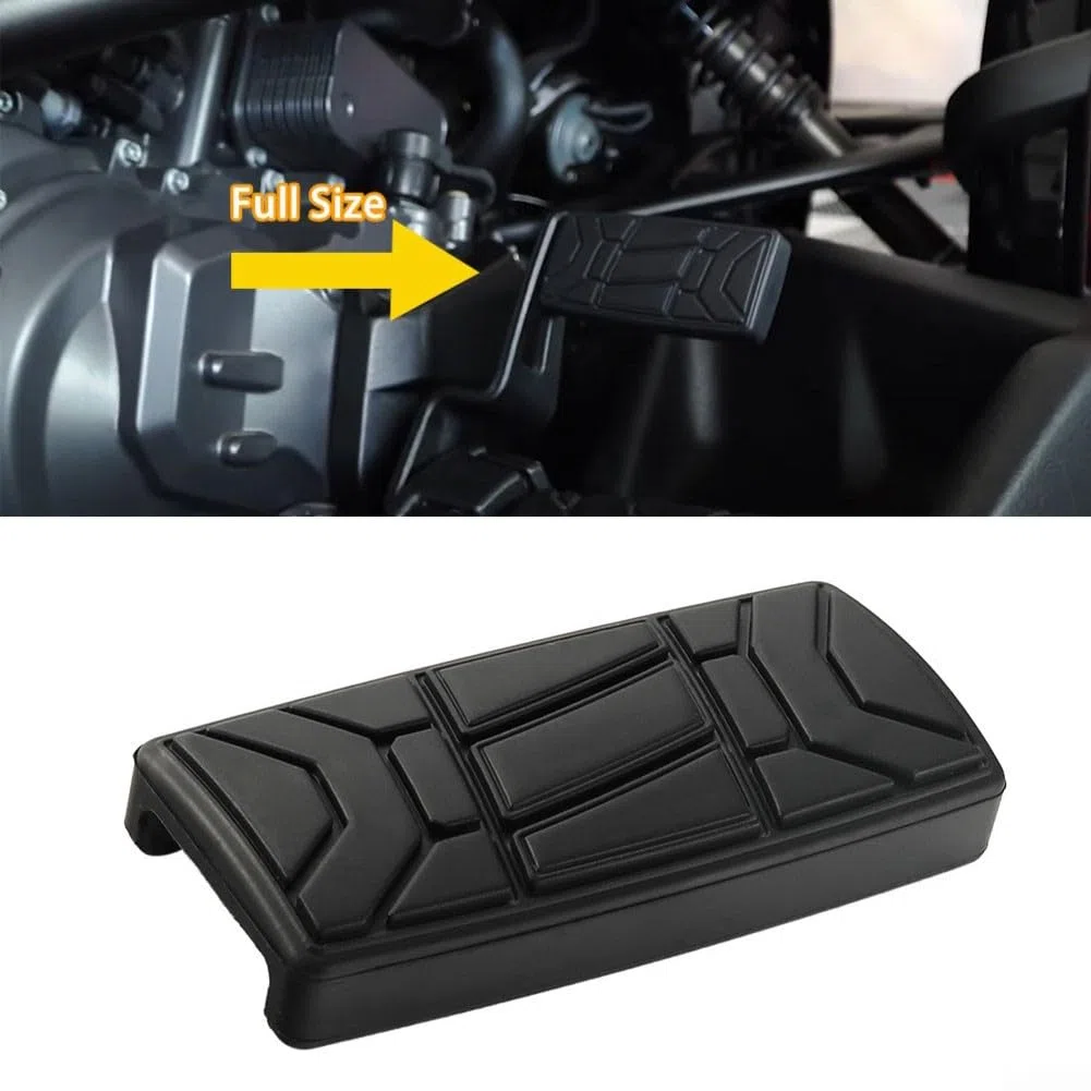 Pedal de freno de repuesto de tamaño completo para Can-Am Spyder para modelos RS RT ST F3 2010-2023 - Accesorio de almohadilla de acero y goma - Negro