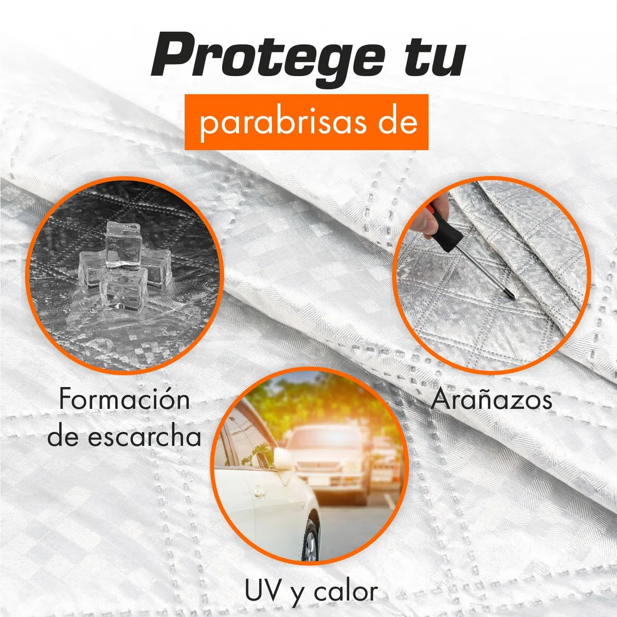 Upgrade4cars Protector Parabrisas Coche | Cubre Exterior para Sol