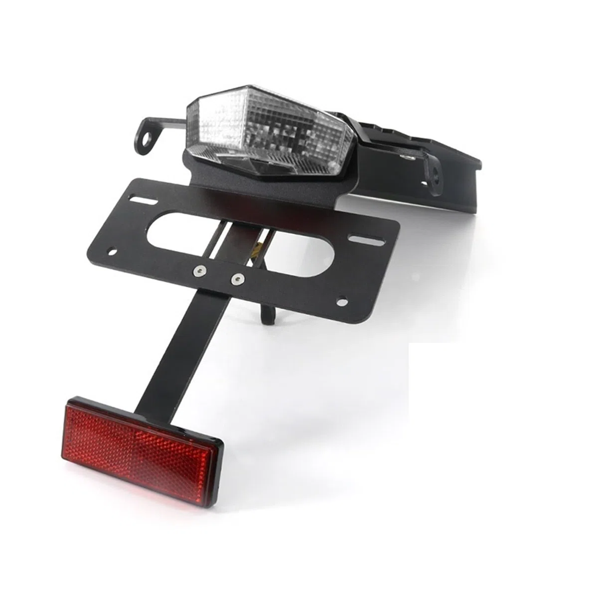Soporte Compatible with Placa de matrícula, Organizador Trasero Compatible con Kit eliminador de Guardabarros Compatible con Triumph Bonneville T100 / SE/Scrambler/THRUXTON(B)