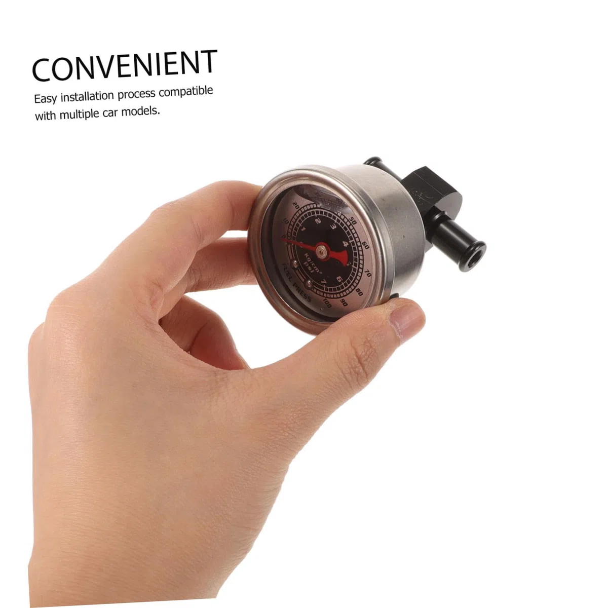 ULTECHNOVO 1juego Manómetro De Presión De Combustible y Psi Con Adaptador Línea Para Automóviles Medidor Preciso y Duradero Para Monitoreo De Rendimiento