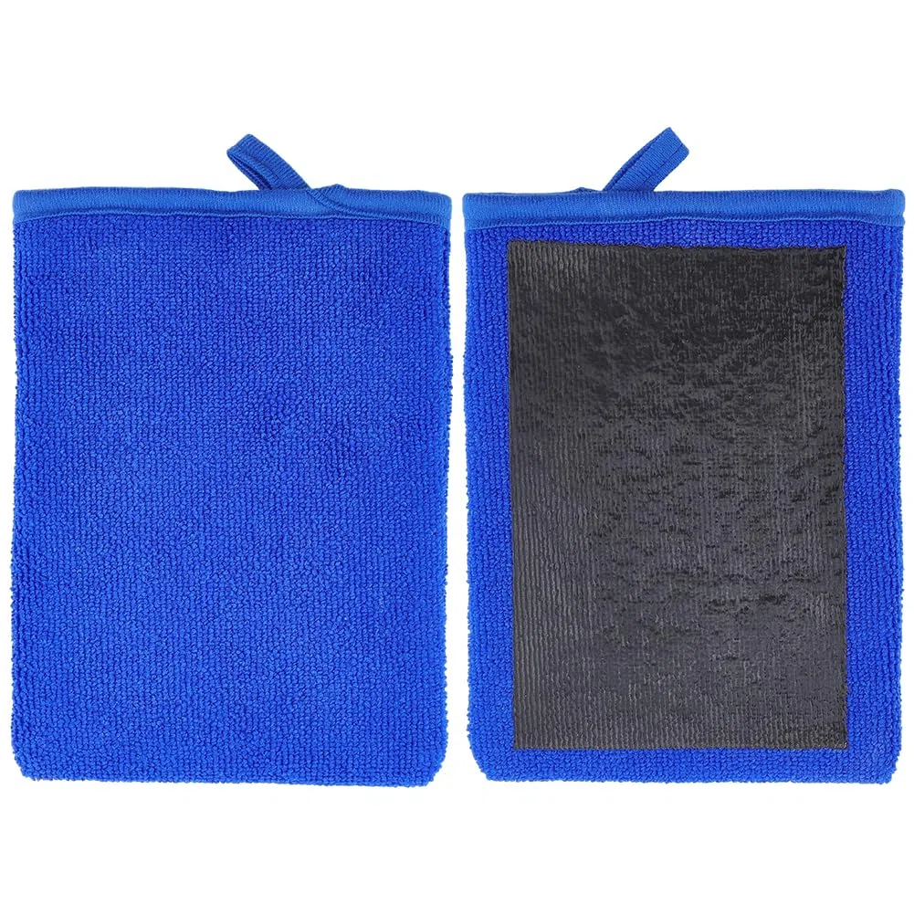 CREATCABIN 2 Paquete de Manoplas de Arcilla para Limpieza de Autos Rectangulares, Azules, Suaves Y Mágicas, de Microfibra, para Detallar Autos, Vidrios, Ruedas, Limpieza Y Pulido 21 x 15 x 1.3cm