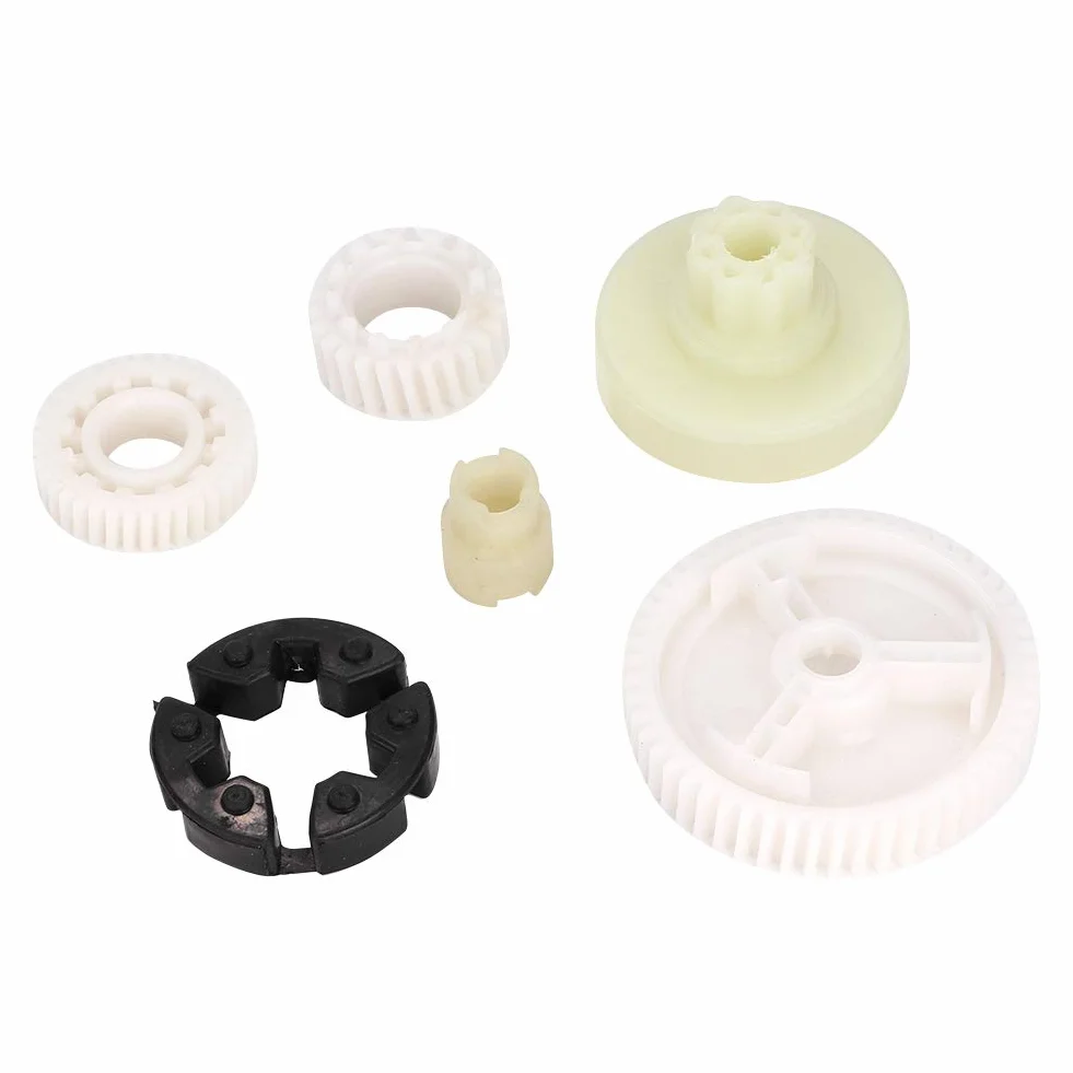 EVGATSAUTO kit reparación motor elevalunas Elevador de ventana Motor Gear, 6 piezas Kit de reemplazo de engranaje de motor de vidrios de ventana de coche
