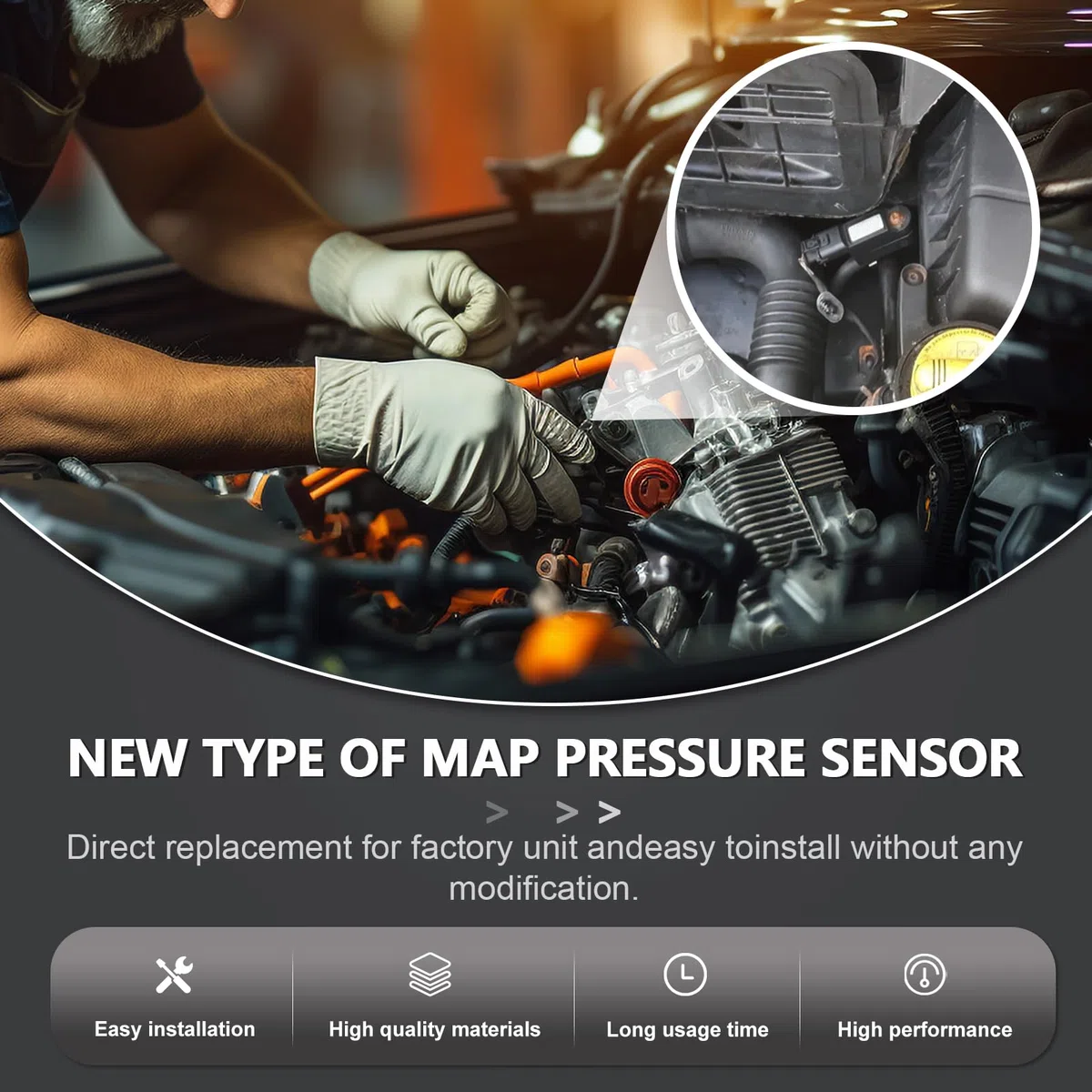 Sensor Presión Combustible Presión de Aire Masa 55209194 8200168253 93198753 Para Clio 4 Captur F.t 500 Punto Juke Qashqai Vivaro Giulietta | Sustituye 0281002997 93857938