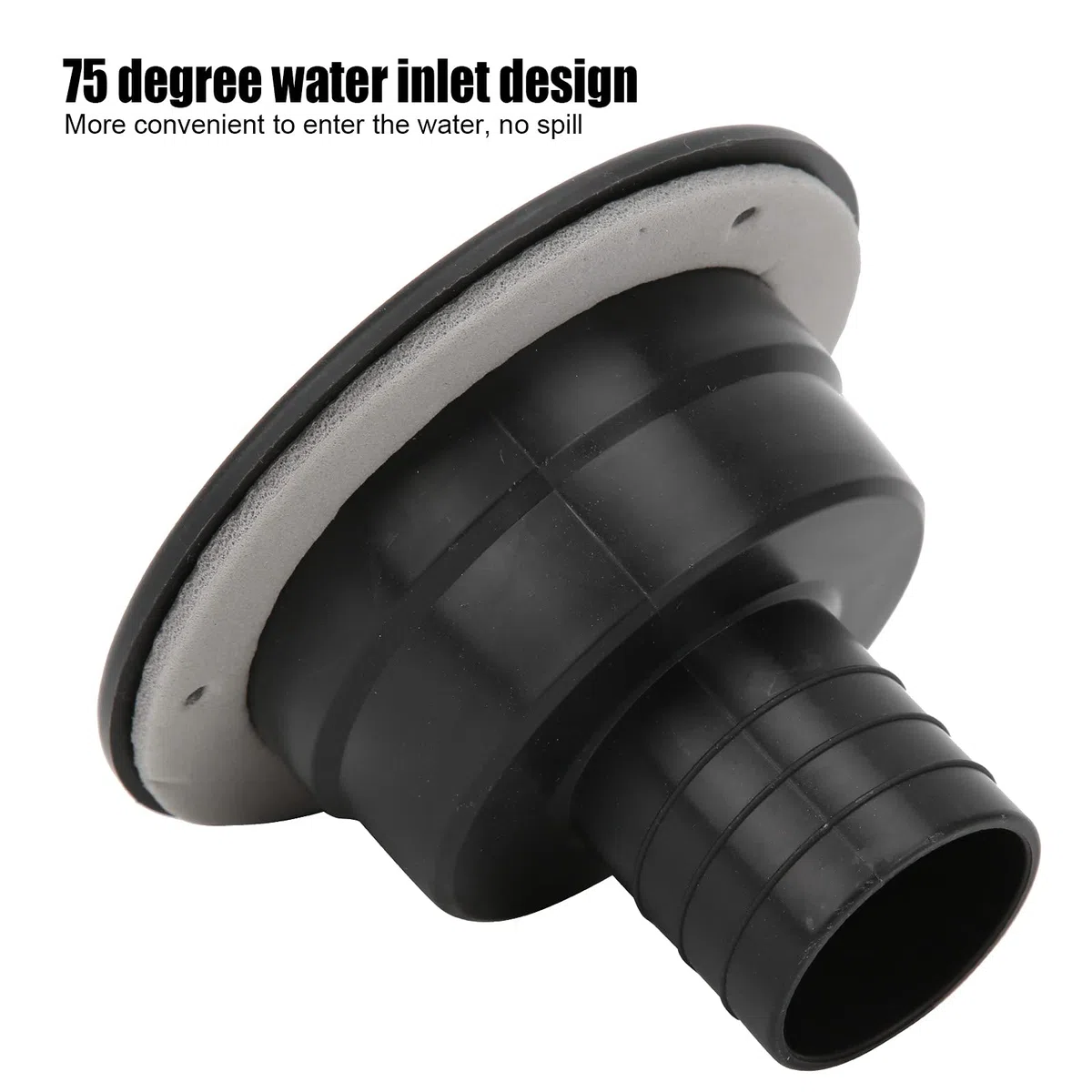 Tapa del Tanque de Agua,Adaptador de Llenado de Agua para Autocaravana, Entrada de Agua de RV con Cerradura, con 2 Llaves para Remolque Barco Caravana Camping, Autocaravana(Negro)