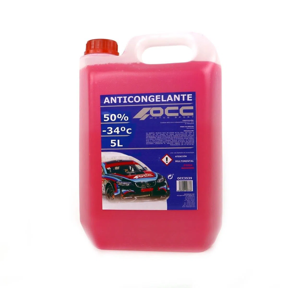 Occ Motorsport OCC3541 Anticongelante 5 l 50% organico