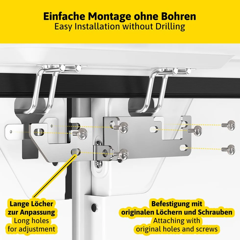 Siegvoll Bloqueo de Puerta Trasera Antirrobo para H1/H2 Techo - sin Taladrar Puerta Trasera Prick Stop Dispositivo con Pasador Plegable Mejorado, Accesorio Autocaravana para Fiat Ducato, Jumper, Boxer