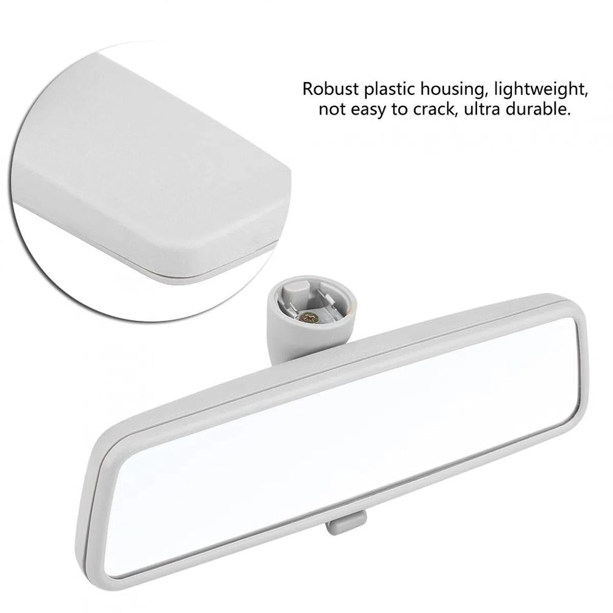 Espejo retrovisor interior, espejo retrovisor antideslumbrante, espejo retrovisor interior interior del coche para Passat B5 Jetta Golf MK4 99-05 3B0857511G(gris)