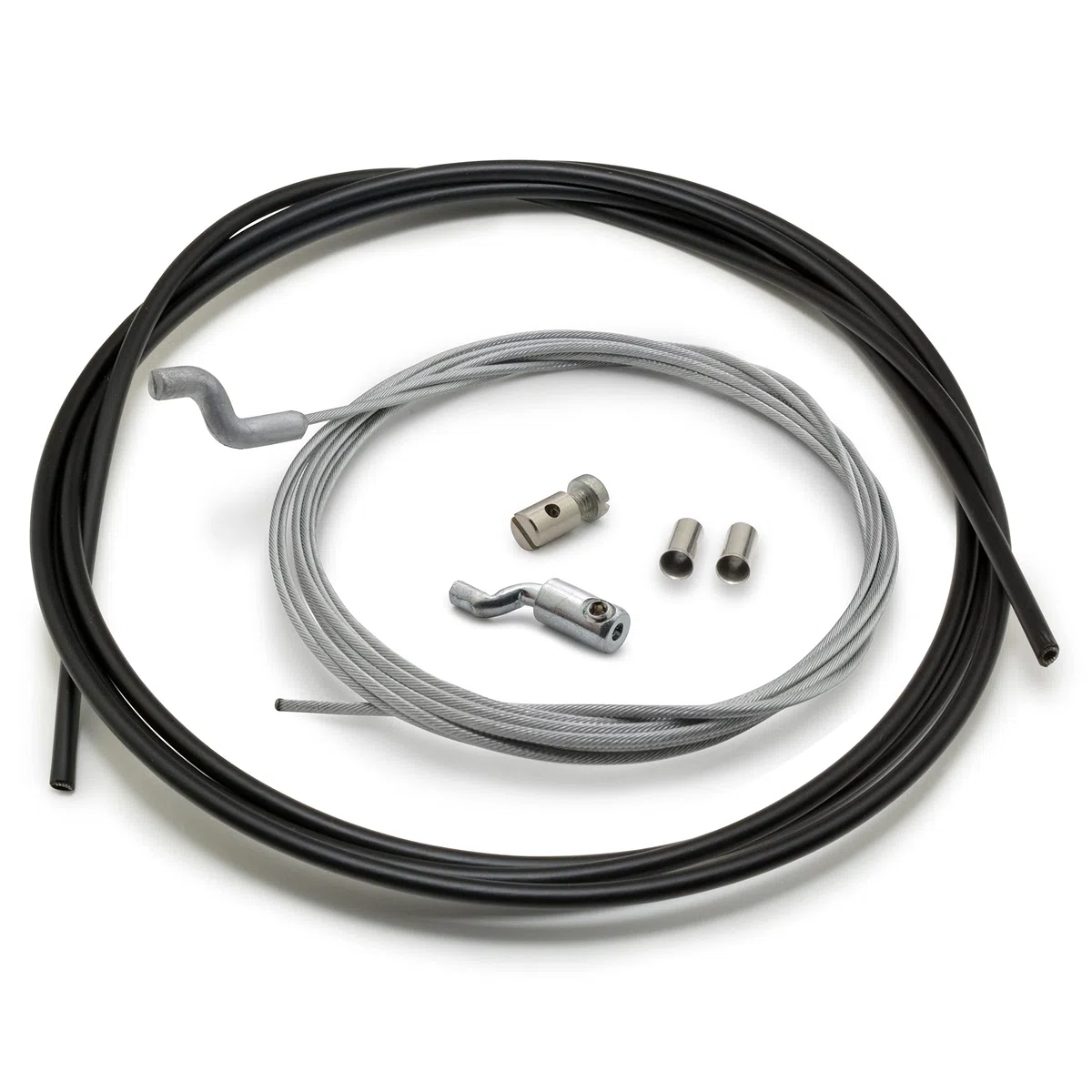 Easyboost Cable Acelerador Z Ø1,5mm Kit de Reparación Flexible 2,50 Metros Universal con Funda Prisionero para Cortacéspedes Motocultores Desbrozadoras