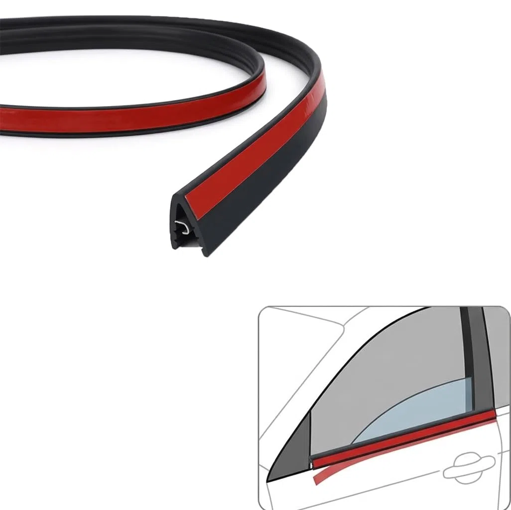 Junta de Goma para Coche Adecuado para VW Golf 5 (1K Bj 2003-2008), Tira Goma Ventana Duradero Insonorizante Protección Perfil Caucho,2-Door Set