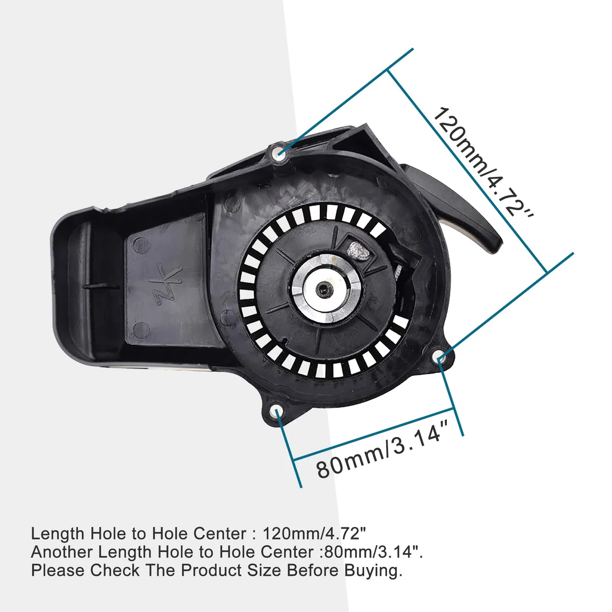 GOOFIT Motorcicleta Pull Starter Negro Reemplazar Para 2 stroke 43cc 47cc 49cc Pocket Bike ATV Mini Dirt Bike Scooter Water pump Brush Cutter
