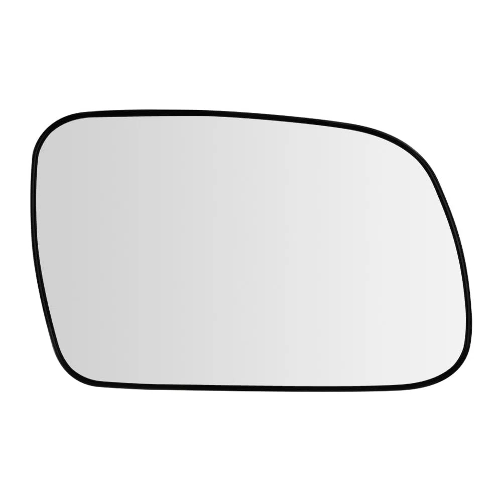 SENZEAL Cristal del Espejo Derecho Lado del Pasajero Calefactado con Placa de Soporte para Peugeot 307 2001-2008 407 2004-2009 (Derecho)