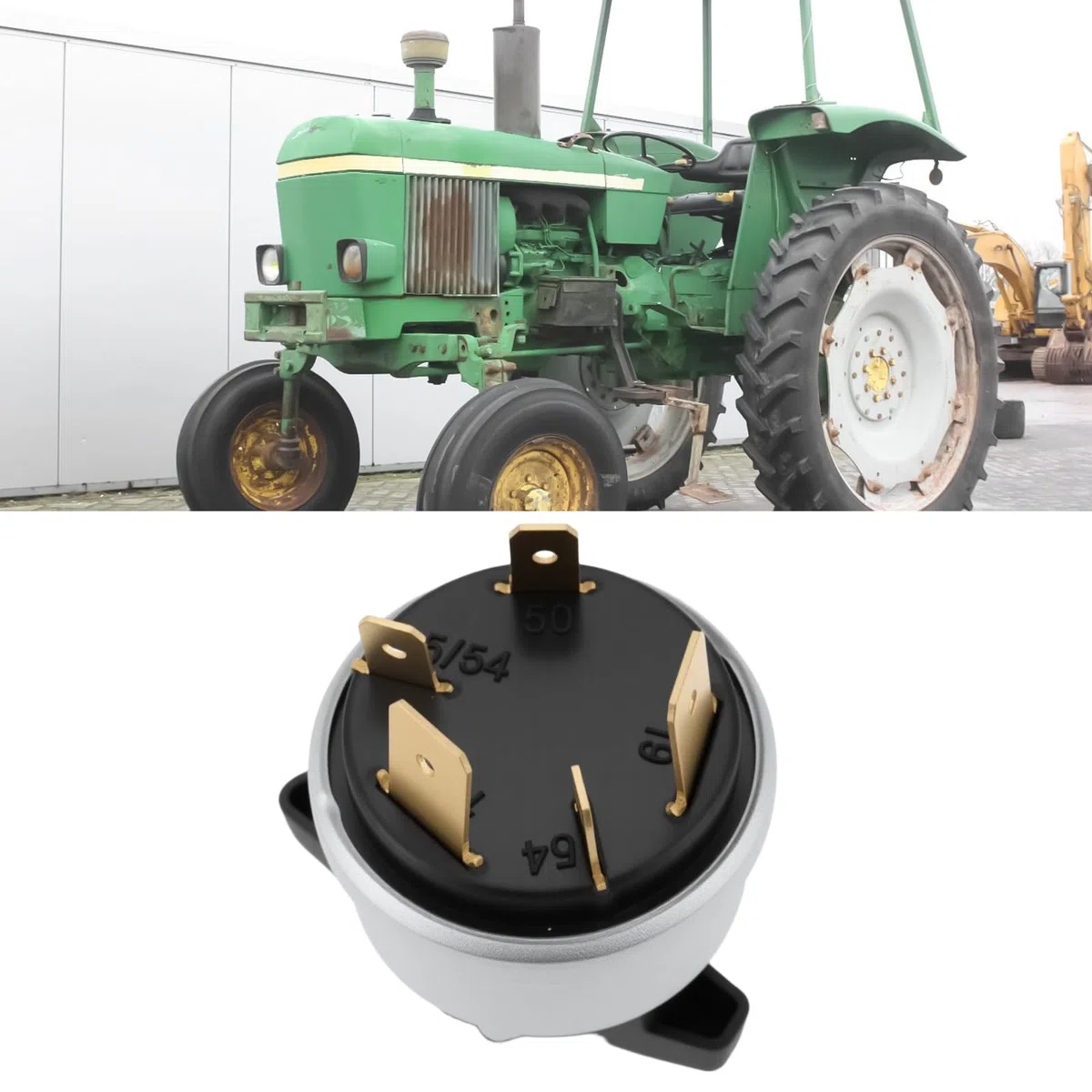 ECSiNG Interruptor de Encendido del Tractor AL62707 AL36365 Compatible con John Deere 840 1020 1140 1630 1840