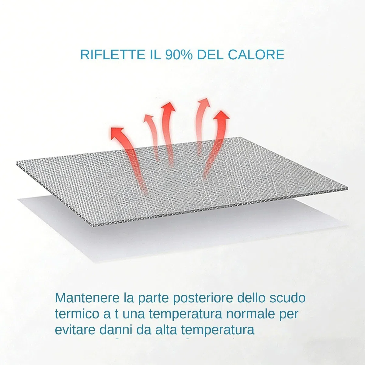 Escudo térmico de arranque – Aluminio 7 x 24 pulgadas, lámina de fibra de vidrio, manta autoadhesiva, película de barrera para altas temperaturas, protección térmica compartimento motor | Tamaño