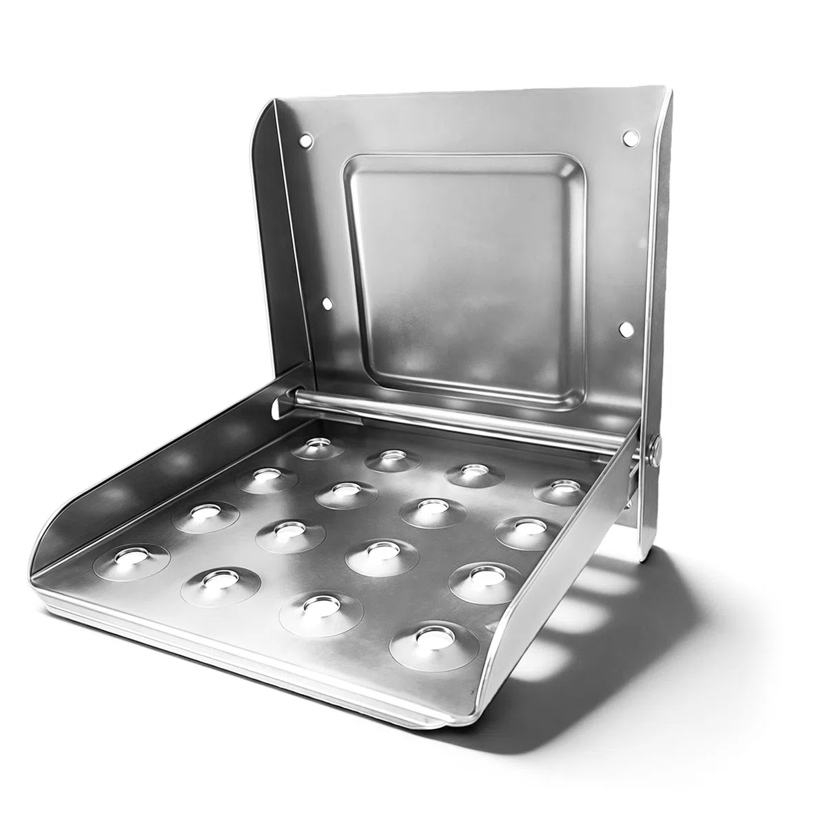 GBKDQQ - Escalera plegable para camiones, peldaño plegable, hojalata galvanizada, ayuda para subir hasta 150 kg, 190x180mm, escalera plegable para subir para accesorios de furgoneta, autocaravana