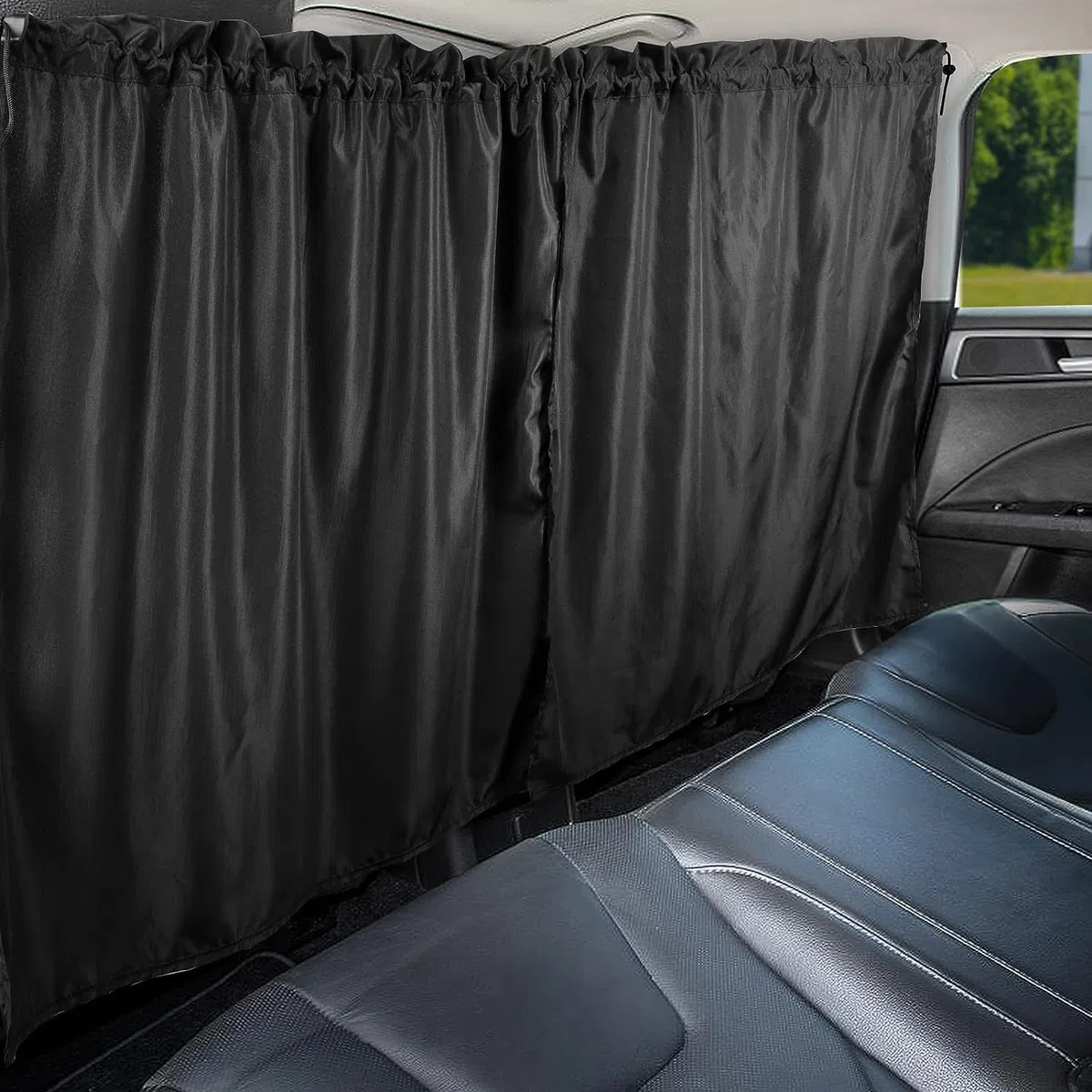 Cortinas separadoras para coche, protección solar, cortina de ventana trasera, cortina de separación, cortina de privacidad extraíble, protección visual para todos los coches, viajes, camping