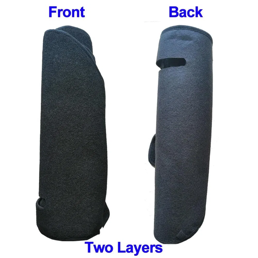 Funda para salpicadero de Coche de Gamuza y Franela de poliéster Apto para Dacia Dokker LHD Protector de Alfombra para salpicadero