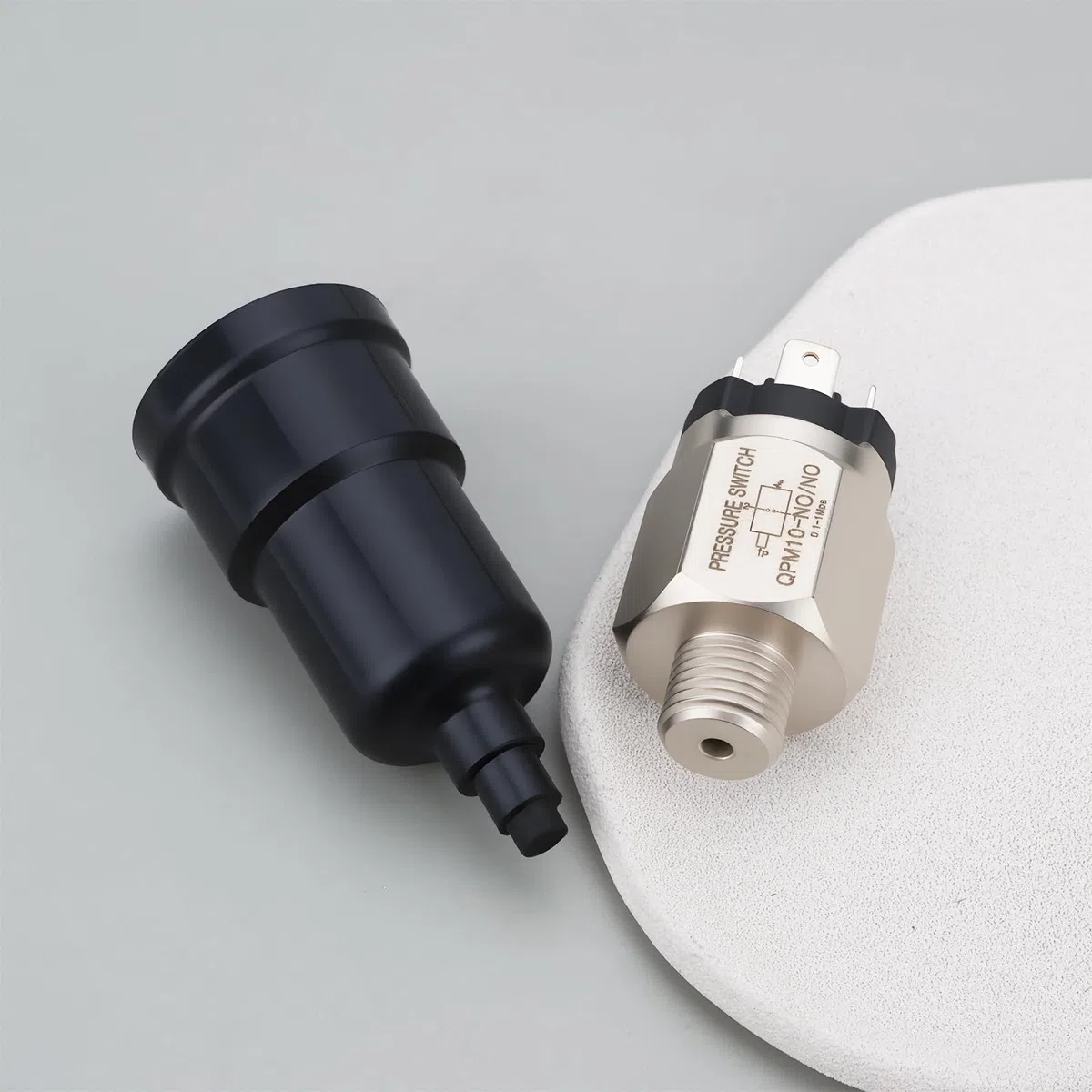 Interruptor de Presión de Aire Ajustable QPM10-NO/NC Rosca de 1/4 de Pulgada para Automatización Industrial Y Equipos Mecánicos 0,1-1 Mpa
