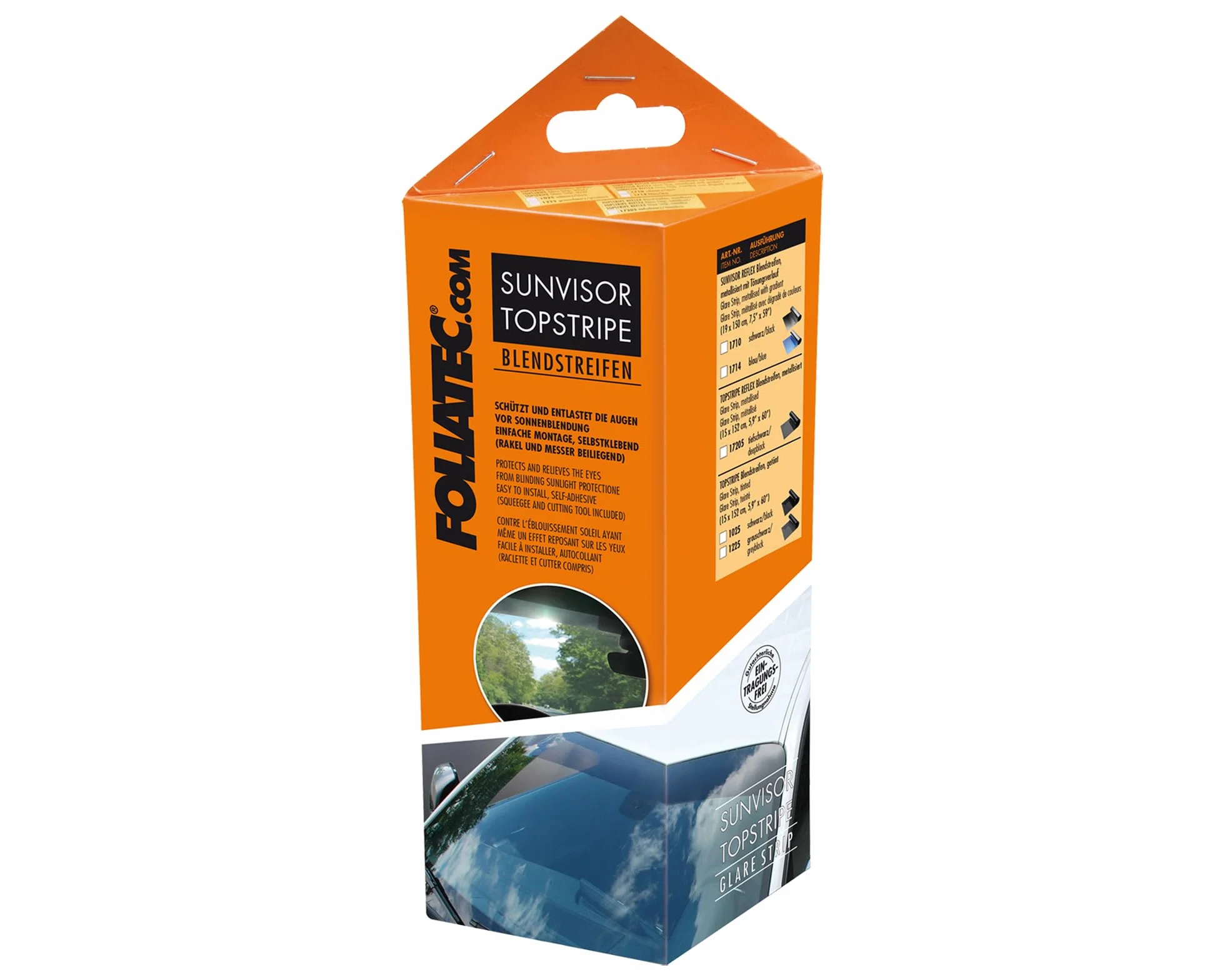 SUNVISOR REFLEX Blendstreifen, schwarz