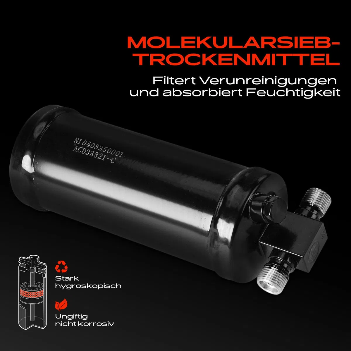 Frankberg Secadora Aire acondicionado KlenaSecador Compatible con 924 944 968 944 Cabrio 968 Cabrio Replace# 33321