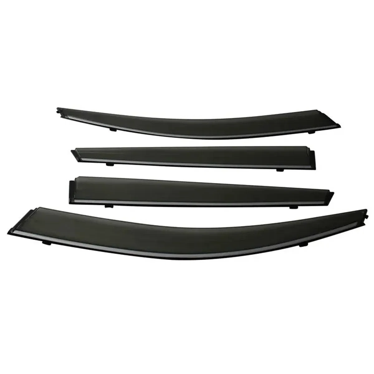 Deflector Viento ventanilla Deflectores De Ventana Lateral para Fabia Mk2 5J para MG 2008 2009 2010 2011 2012 2013 2014, Parasol Lluvia Y Sol, Deflector Protección(Chrome Strip)