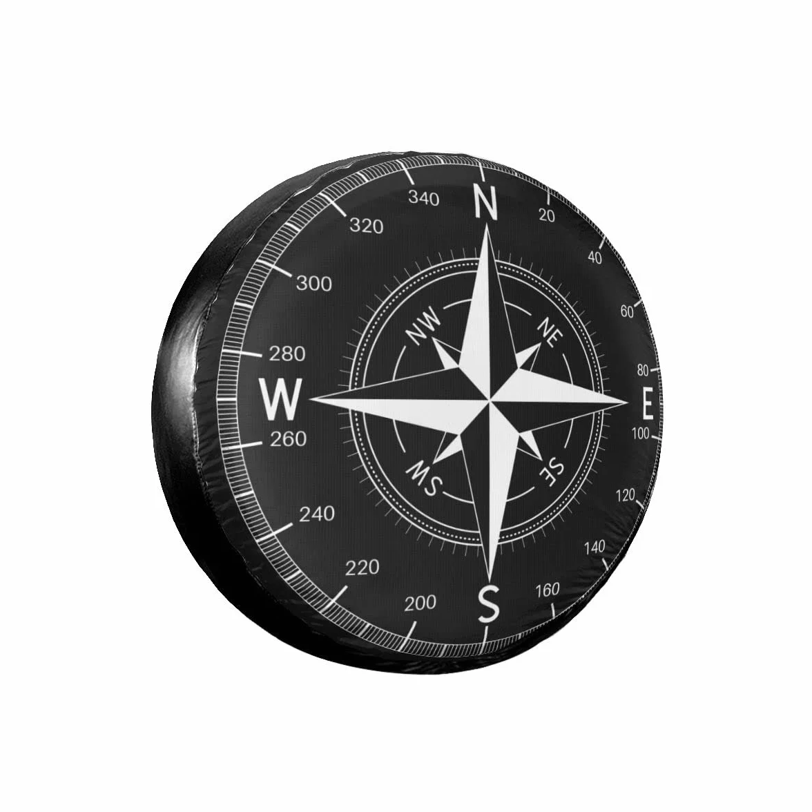 Funda para rueda de repuesto para coche, con diseño de brújula impreso, fundas impermeables universales para ruedas, adecuadas para SUV, autocaravana, remolque, accesorios de rueda de coche (15")