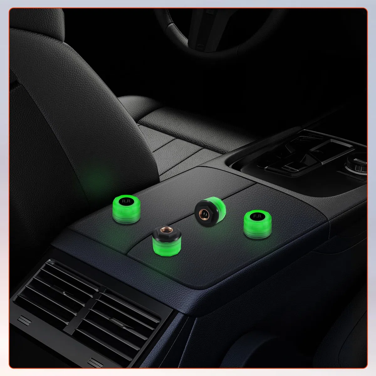 TPMS Sistema de control de presión de neumáticos 6 Bar, monitor de presión de neumáticos solar con sistema de alarma con 4 sensores iluminados para camiones y autocaravanas