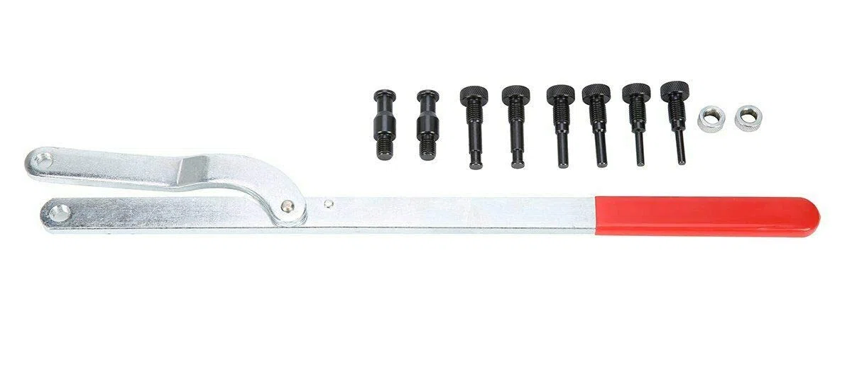 Llave universal para bloquear arbol de levas, poleas ventiladores Bloqueo
