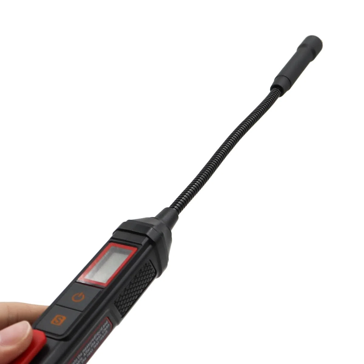 Probador de líquido de frenos, detector de humedad del aceite de frenos con función de retención de datos y sonda de cuello de cisne resistente a la corrosión de 8,5 pulgadas.