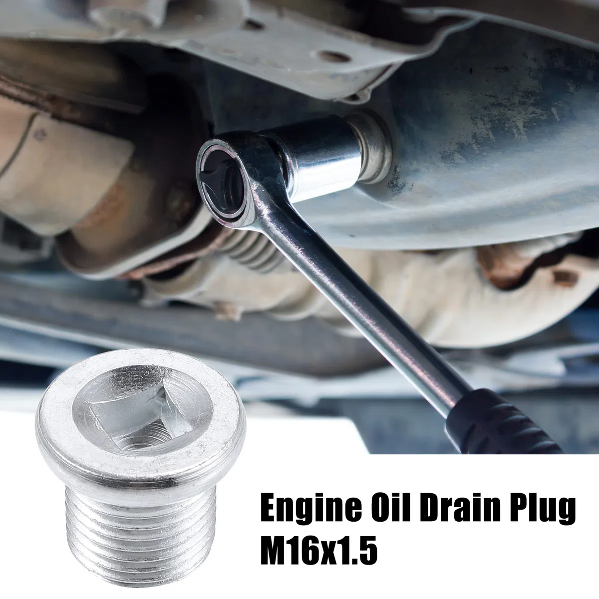QUARKZMAN 2uds M16x1.5 Acero Tornillo Tapón para Drenaje de Aceite para Motor con Junta para Nissan