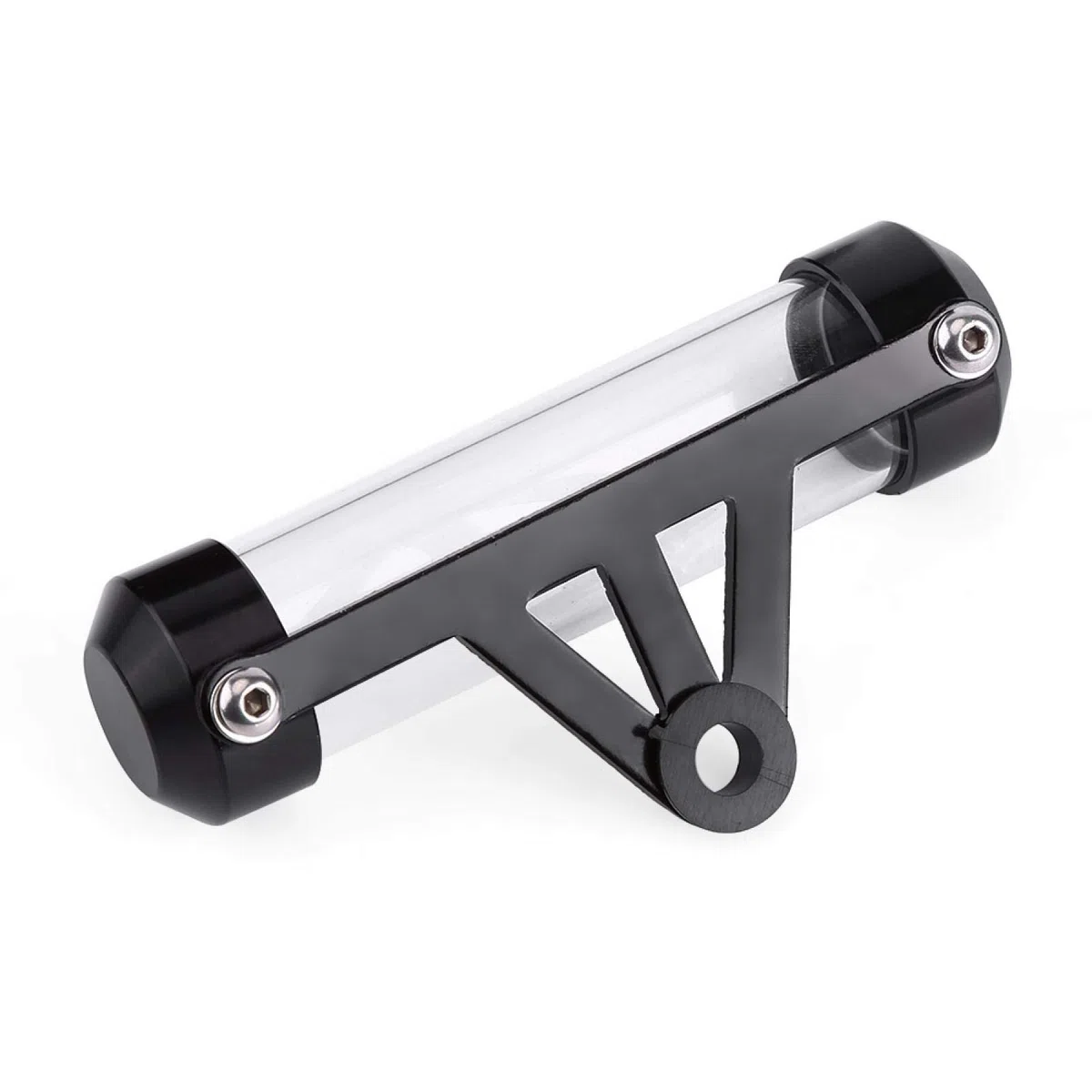 Fydun - Manguera universal de impuestos seguros para motocicletas, soporte cilíndrico para marco cilíndrico impermeable para motocicletas (negro)