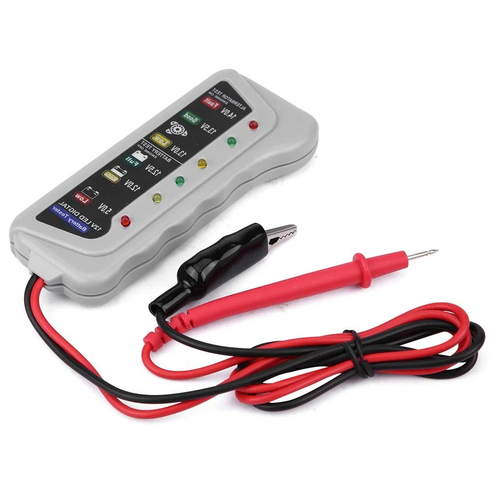 KIMISS Analizador de Baterías para Coche y Furgoneta, Probador de Carga 12V-14.8V, de Mantenimiento y Diagnóstico, Herramienta Profesional para Verificar Estado