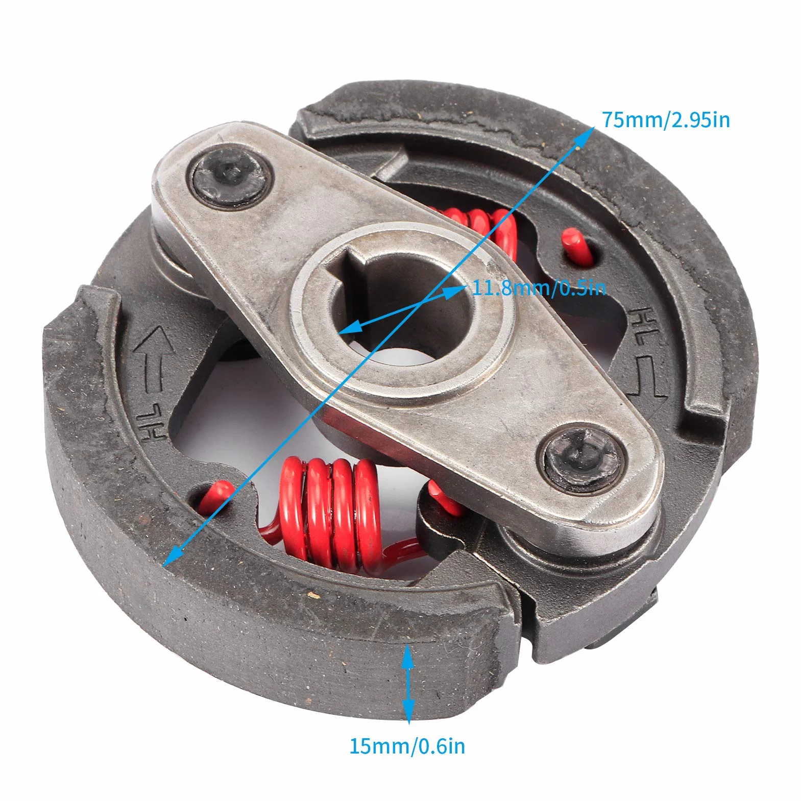 embrague minimoto, Embrague de bolsillo para bicicleta,Almohadilla de embrague Reemplazo apto para 2 tiempos 43cc 47cc 49cc Mini Moto ATV Quad 4 ruedas Dirt Bike
