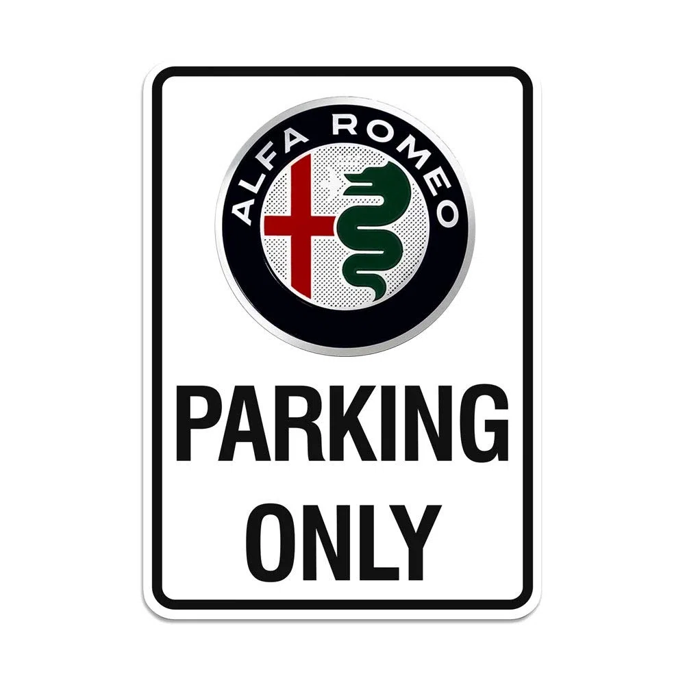 Alfa Romeo 4R Quattroerre.it 21401 Cartel Parking Only, 28 x 40 cm