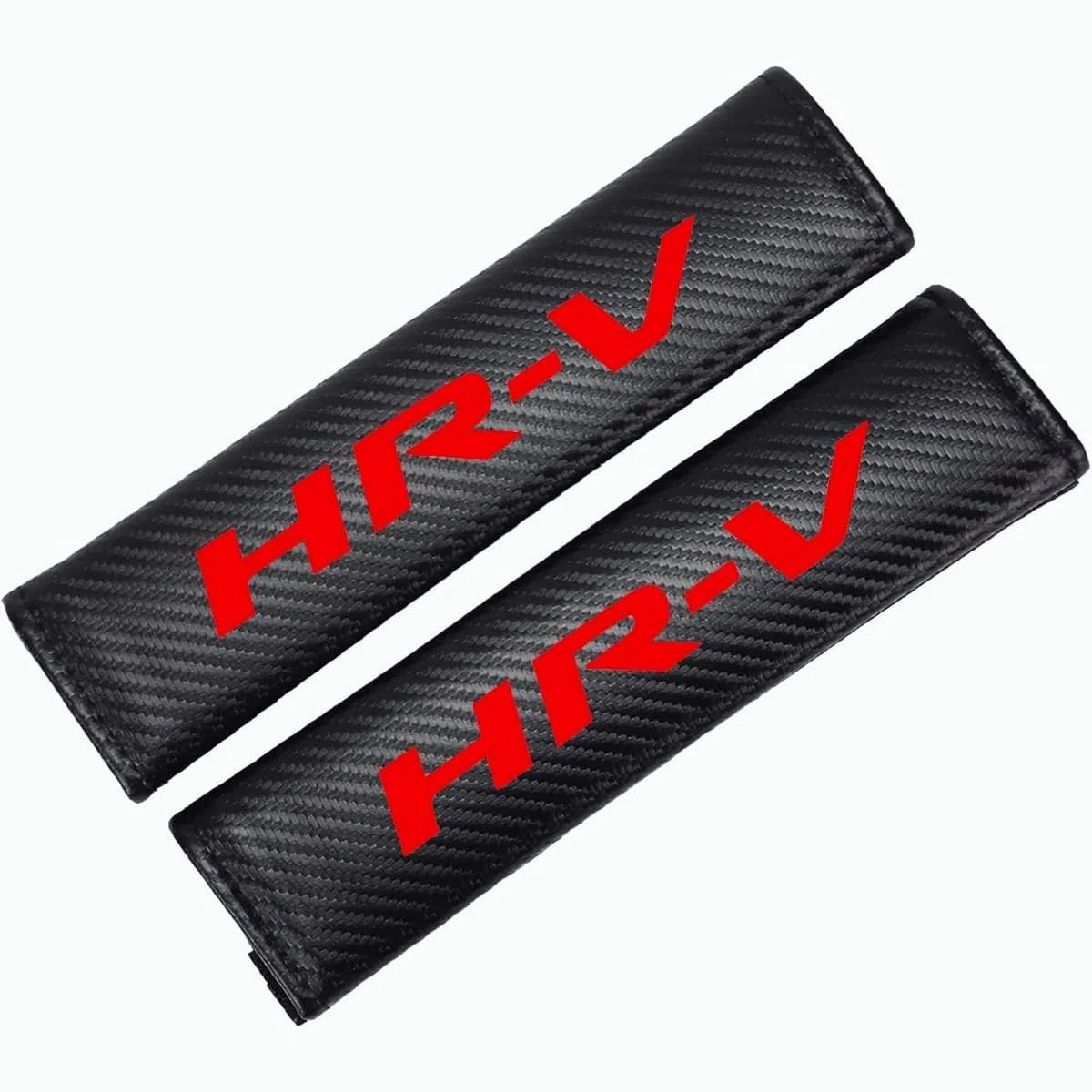 2 Piezas De Almohadillas Para Cinturón De Seguridad De Coche Para Honda HR-V HRV HR V Fundas De Fibra De Carbono Almohadillas De Hombro Accesorios Interiores Suaves Y Cómodos (Rojo)