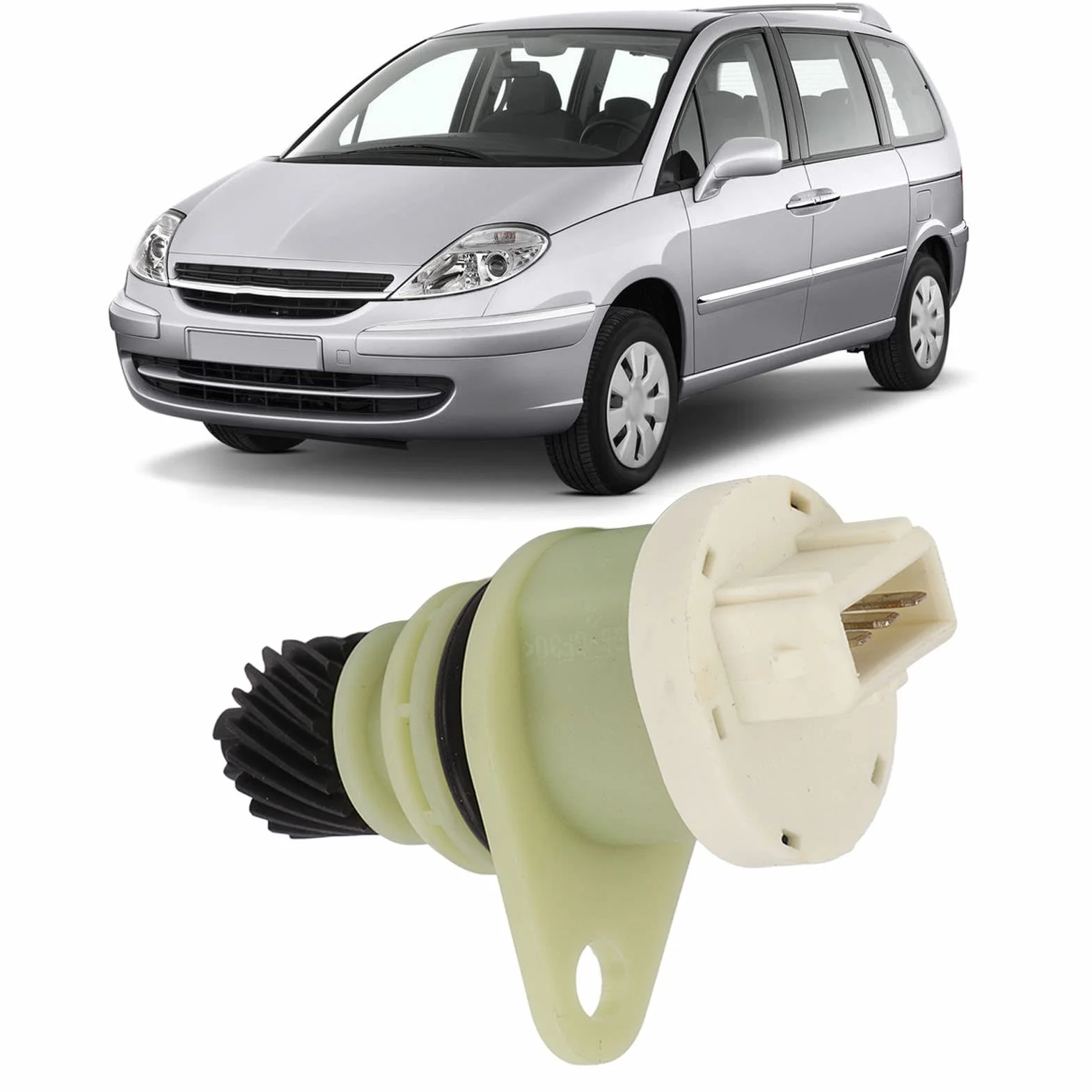 Sensor de Velocidad Transmisión Sensor de Odómetro con Engranaje 616070 9623111980 9635080680 9635057280 96231119 para Citroen Berlingo4 2008-2016 para Peugeot 106MK II5 1996-2016