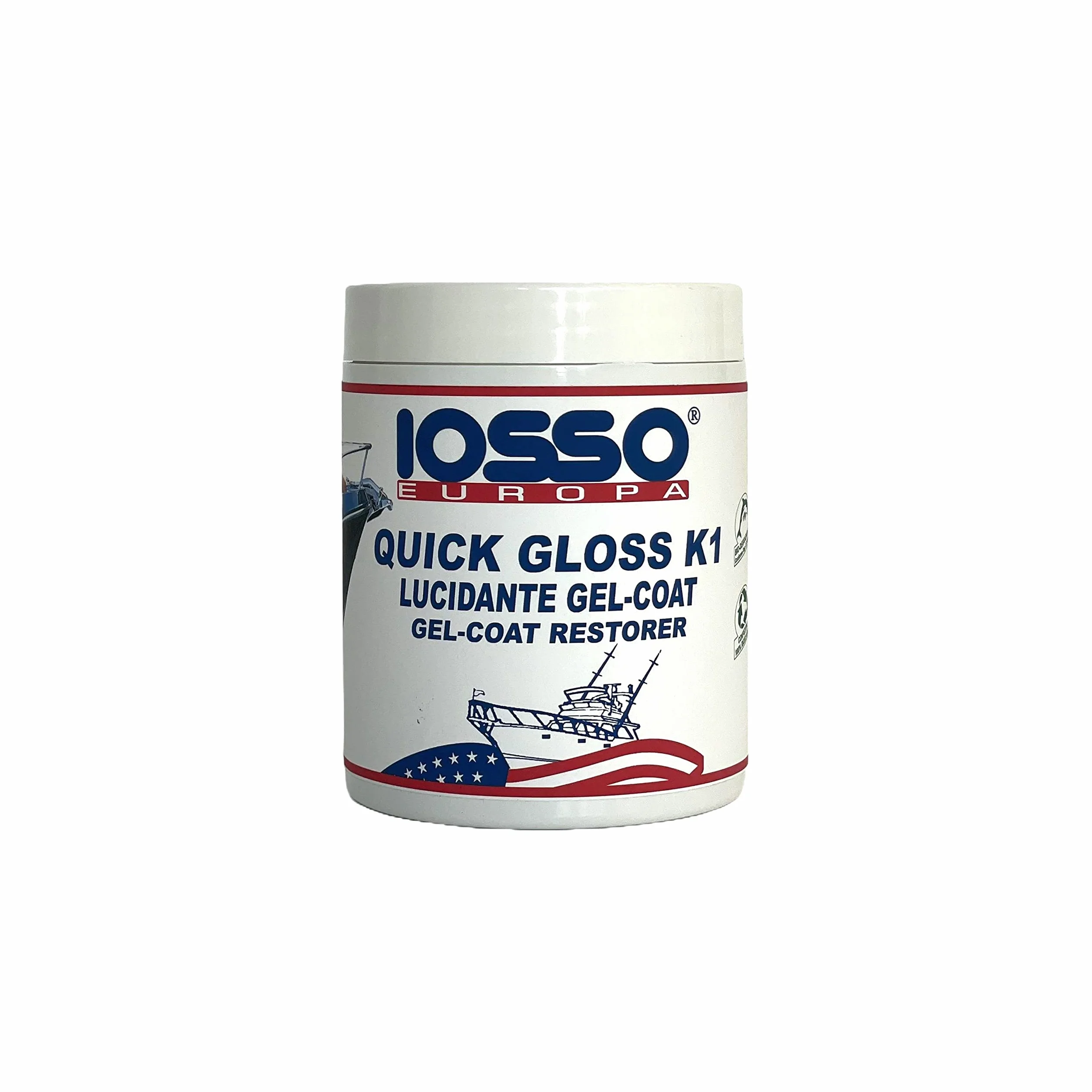 Iosso xqg5 - Pasta pulidora para Fibra de Vidrio Unisex - Adulto, Color Blanco, 500 ml