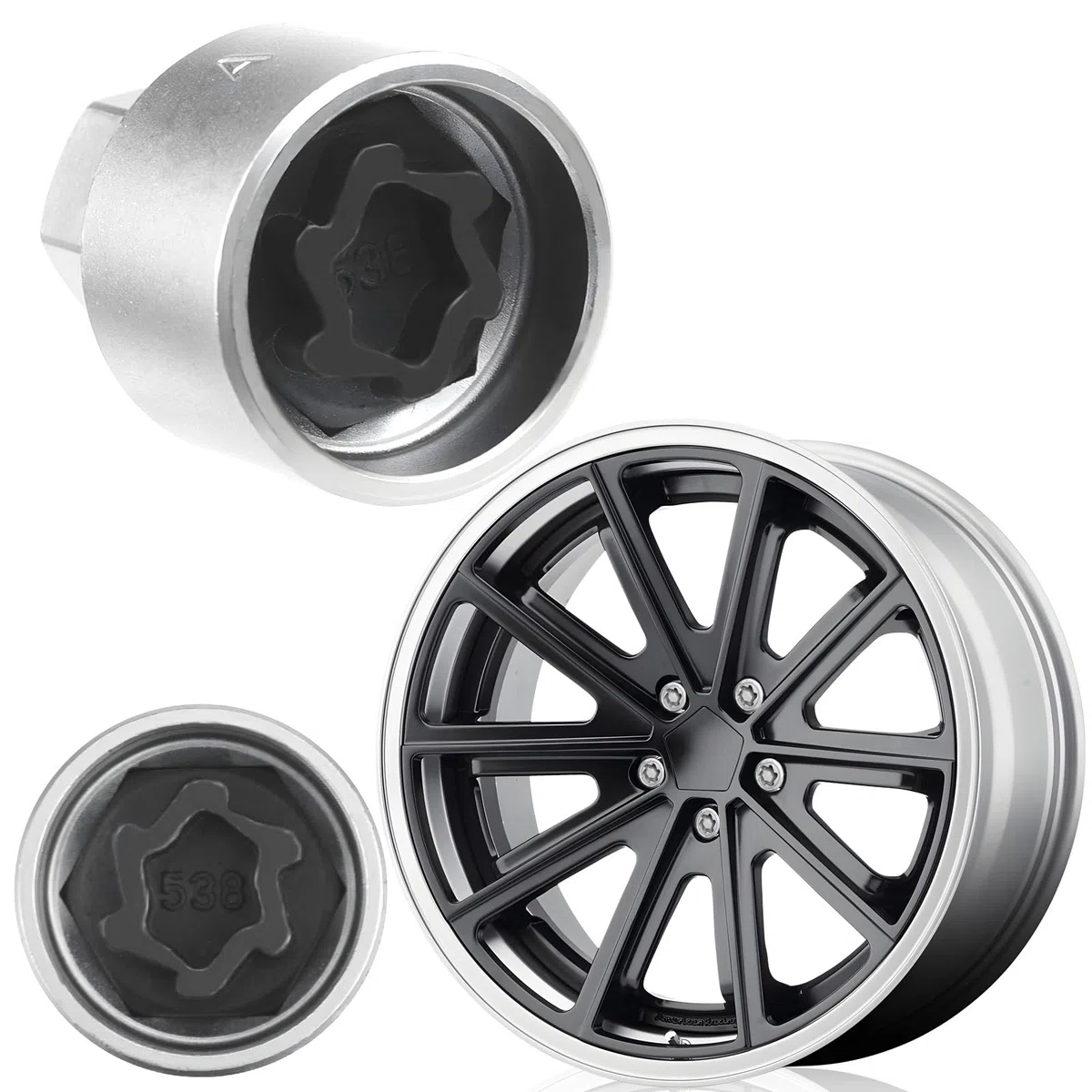 CHRI Adaptador 538 para candado de llanta, Extractor