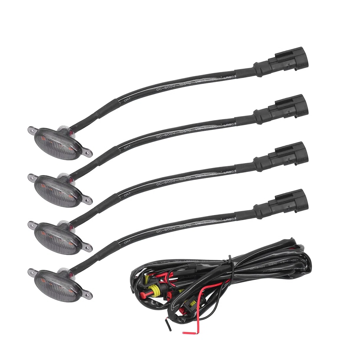 Luces de Parrilla Delantera, Universales para Estilo Raptor Luces LED de Parrilla Delantera Iluminación ámbar para Auto Camioneta SUV Todoterreno