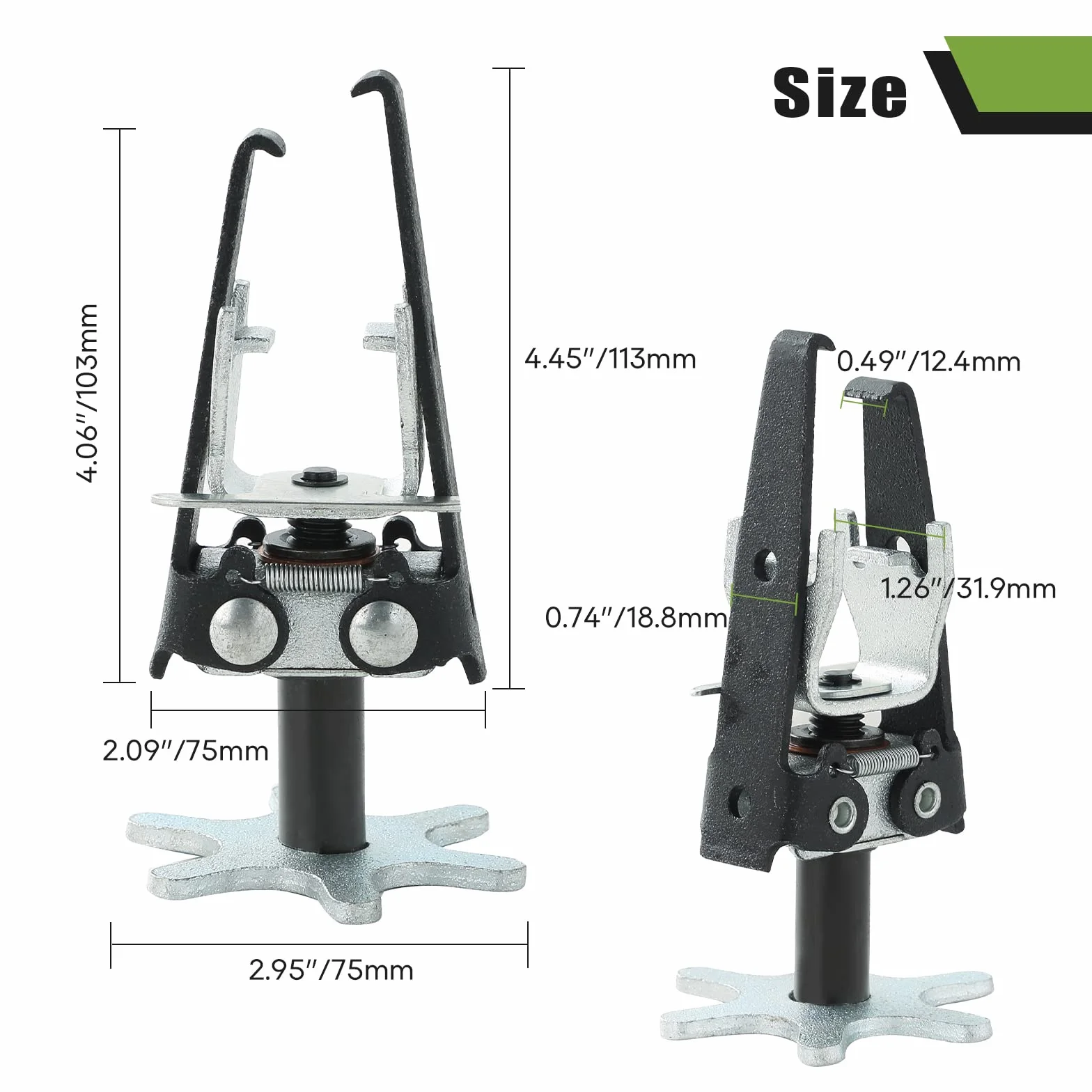 ATPEAM Compresor de Muelles Amortiguador para Válvulas, Herramienta Universal de Extracción e Instalación de Resortes de Motor, Acero al Carbono Resistente