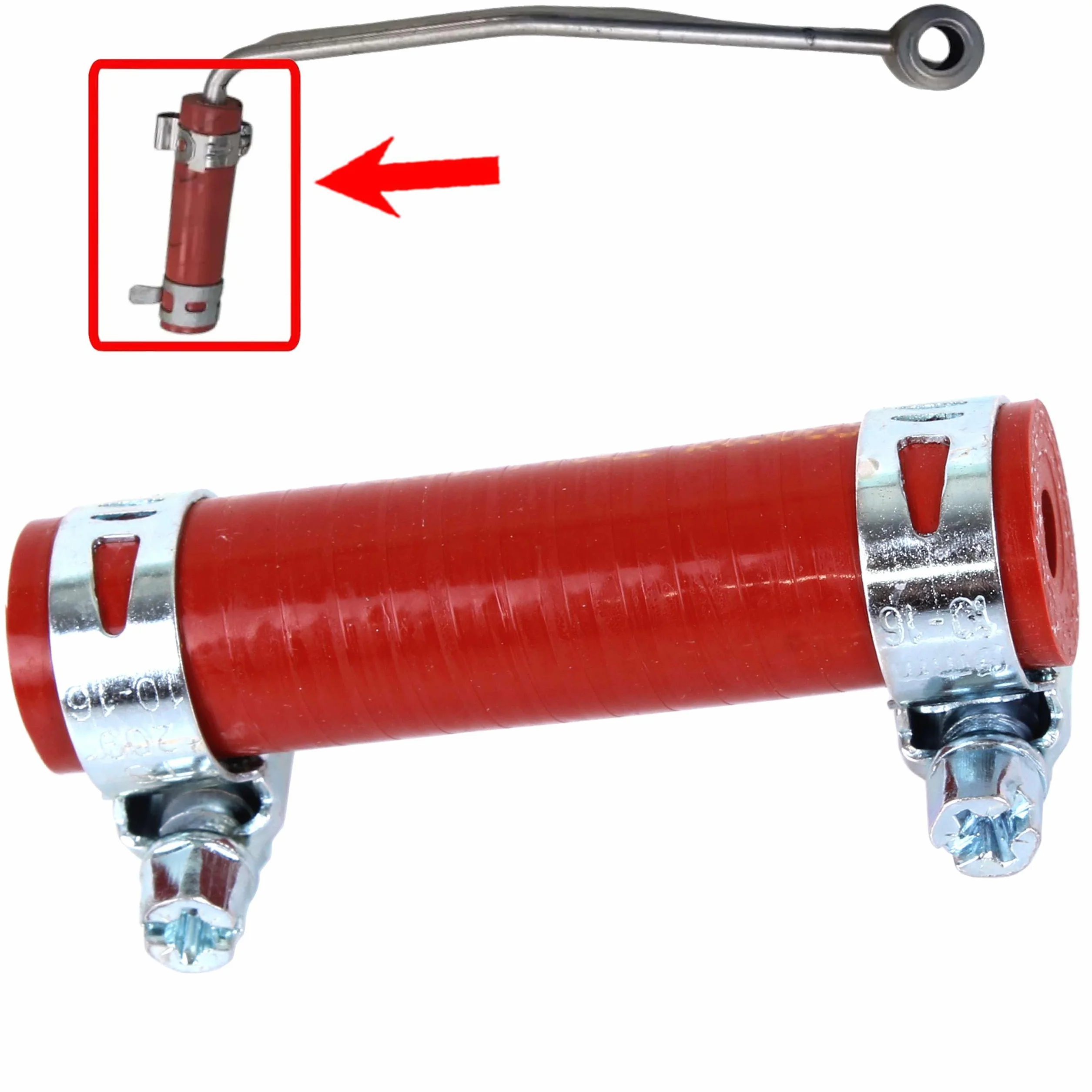 INLY Tubo del sensor de temperatura de los gases de escape EGR Tubo de presión diferencial compatible con Duster Lodgy Cube Qashqai Fluence Grand Scenic Kangoo Laguna Megane 1.5 dCi 1412000Q1G
