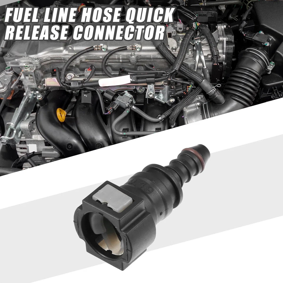 A ABSOPRO Conector Rápido De Combustible Para Automóvil, Gris, 2Pcs | Material: Plástico, Uso: Para Automóvil, Función: Conexión Rápida Y Sellado, Resistente A La Corrosión