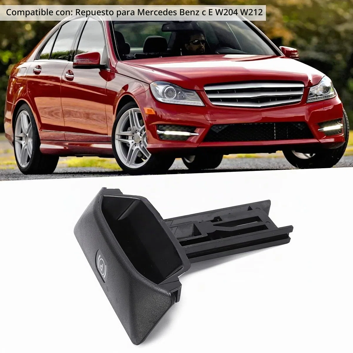 Manija del Freno de Estacionamiento, Manija de Tracción del Freno de Estacionamiento Accesorio de Manija de Liberación de Freno ABS Reemplazo para C E W204 W212