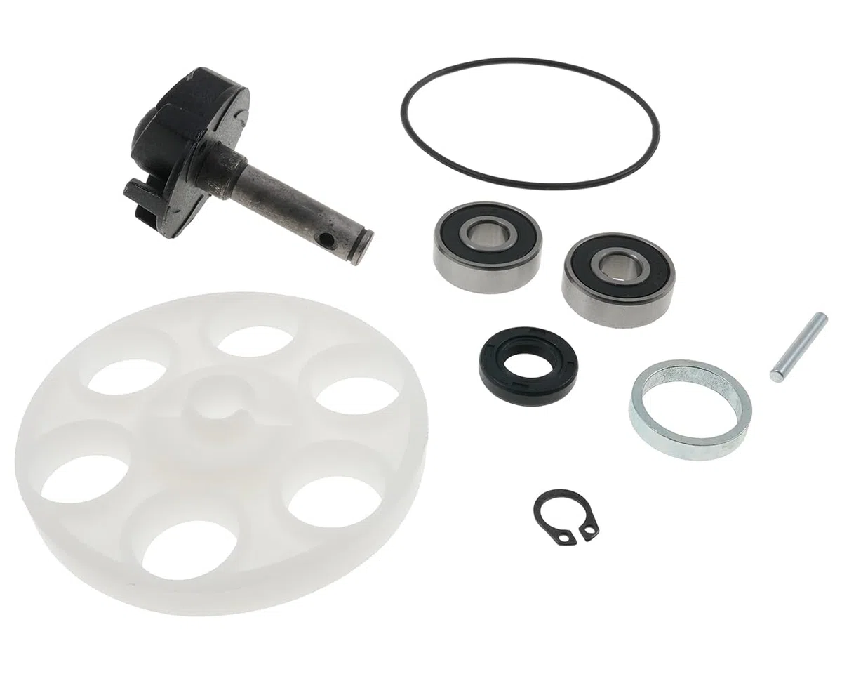 Bomba de agua 2EXTREME compatible con Yamaha Aerox 50, MBK Nitro 50, Aprilia SR50 LC, Malaguti F15/F12 LC, Jog RR 50, Benelli 491 – rueda impulsora incluida
