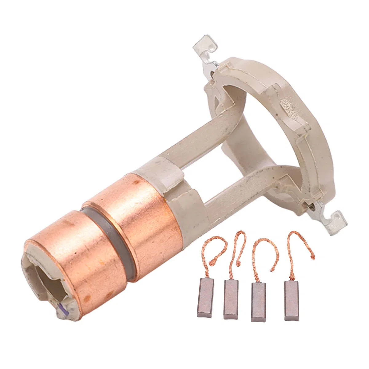 OUKENS Juego de cepillos de anillo colector de alternador, kit de reparación de generador 230090 reemplazo para Valeo