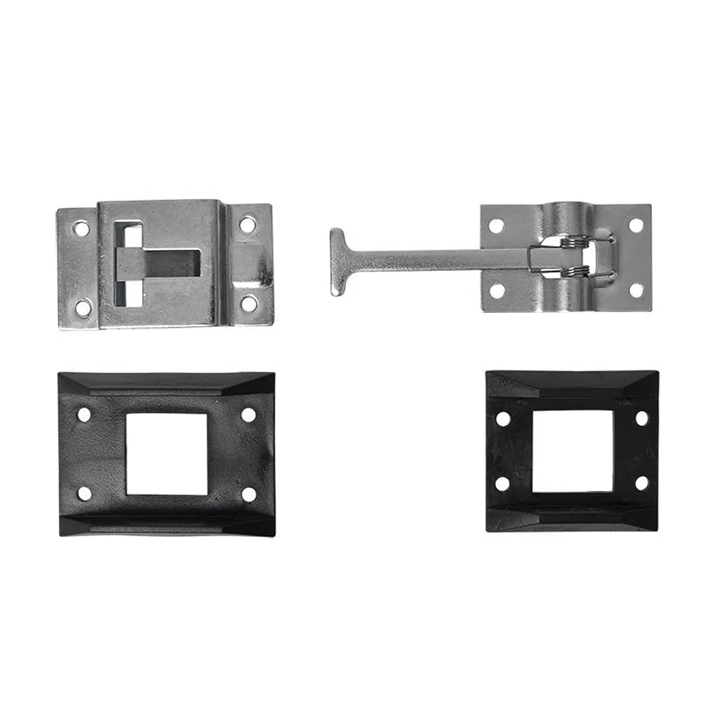 2 unidades de tope para puerta con pieza de sujeción para caravana, remolque