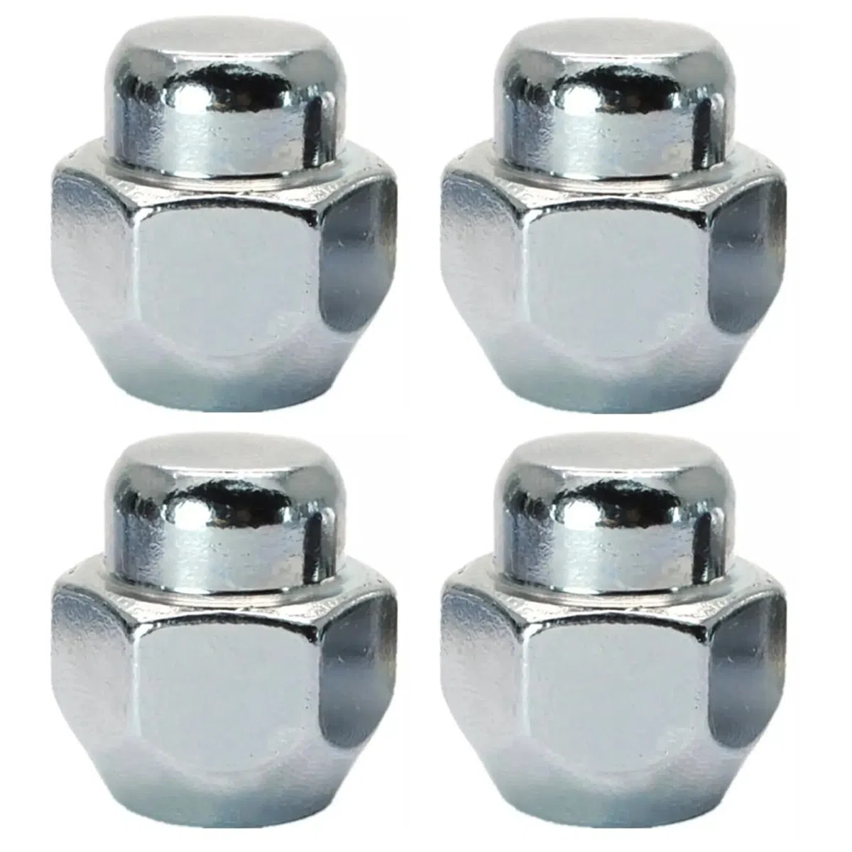 4 tuercas de rueda de aleación M12 x 1,5 cromadas de 21 mm, tuercas hexagonales de acero al carbono, color plateado 40224-V5510 para Infiniti ESQ Ni-ss/an Teana Tiida Yida