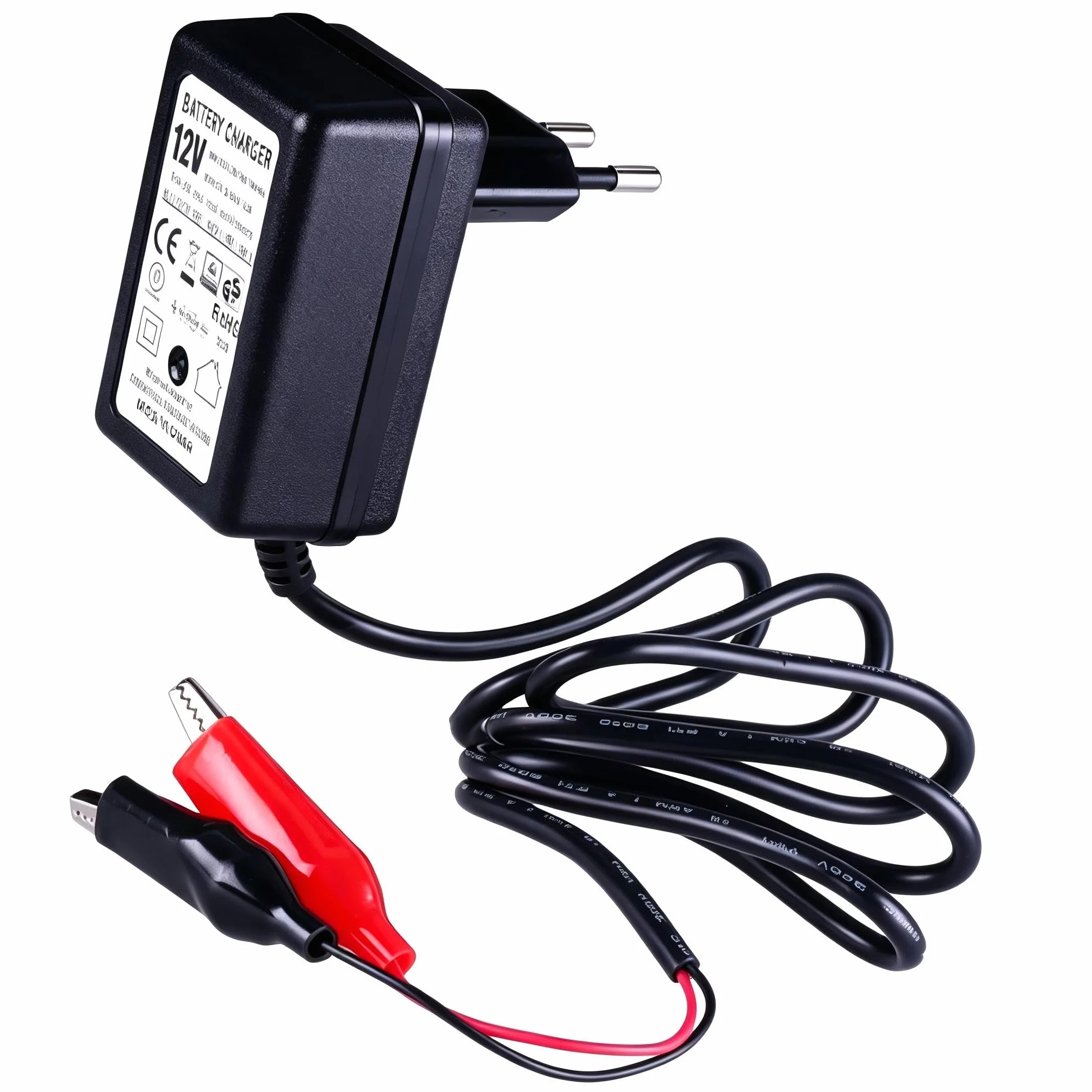 Etrogo Cargador Mantenedor 12V 1.5A Automática Inteligente de Alta Conversión con Circuito de Corrección PFC,Múltiple Protección para baterías de Plomo-ácido