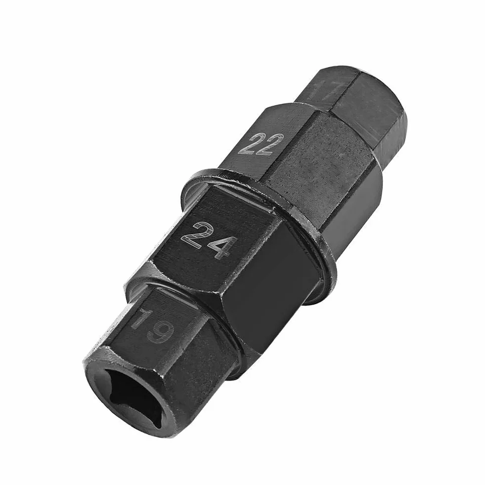 Herramienta Eje Hexagonal, 4 en 1 para Tamaños 17 19 22 24mm Llave Allen Moto Herramienta para Rueda Trasera Delantera for Mecánicos Aficionados y Mantenimiento de Motocicletas
